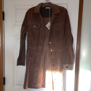 Faherty Tan Corduroy Utility Jacket